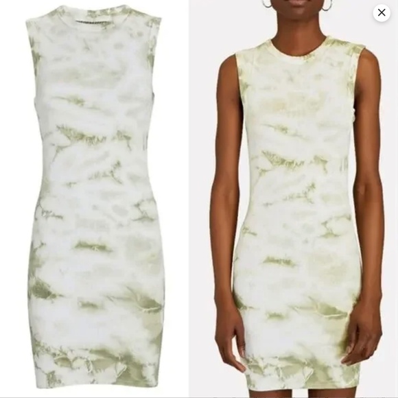 Enzo Costa Cotton Tie Dye Tank Dress - Picture 1 of 6